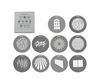 Immagine di NANLITE NANLUX MOUNT PROJECTION ATTACHMENT GOBO SET 1